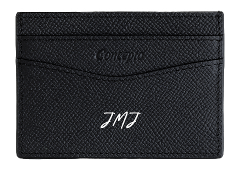 Customized Black Epsom Cardholder