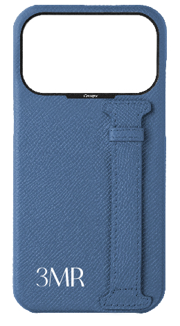 Customized Blue Epsom Side Strap Case