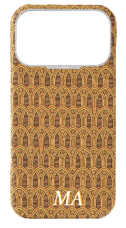 Customized Yellow Monogram Strapless Epsom Case