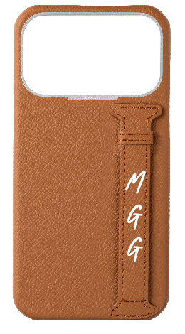 Customized Tan Epsom Side Strap Case