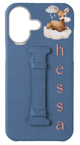 Customized Navy Epsom Middle Strap Case