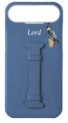 Customized Blue Epsom Middle Strap Case