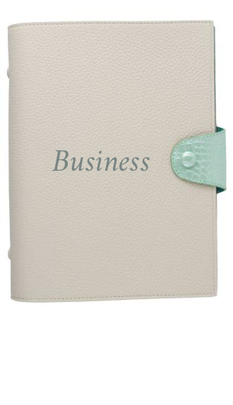 Customized White / Sky Blue Notebook