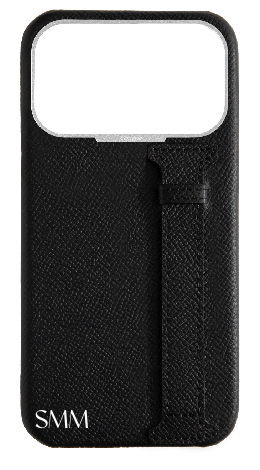 Customized Black Epsom Side Strap Case