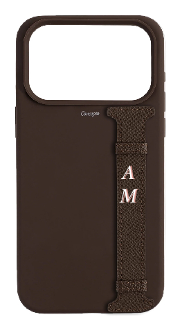 Customized Brown Silicon Side Strap Case