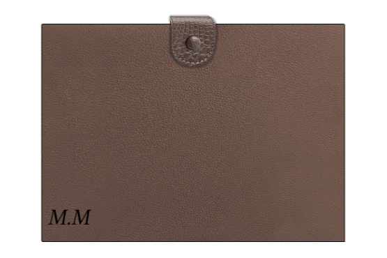 Customized Chocolate Brown Folder