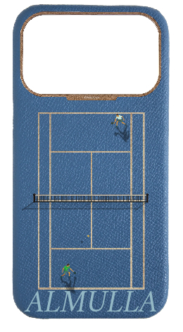Customized Blue Strapless Epsom Case 
                 Tennis