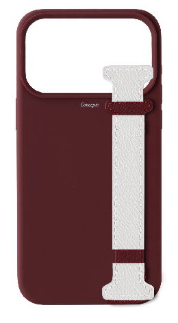 Customized Maroon Silicon Side Strap Case