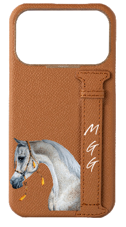 Customized Tan Epsom Side Strap Case