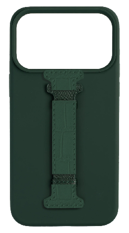 Customized Dark Green Silicon Middle Strap Case