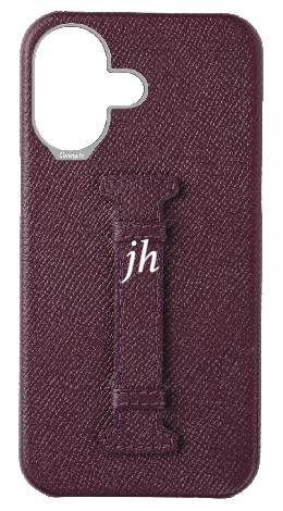 Customized Maroon Epsom Middle Strap Case