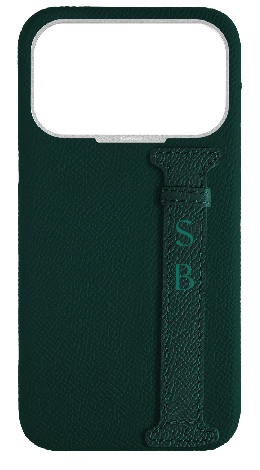Customized Green Epsom Side Strap Case
