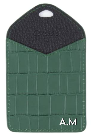 Customized Royal Green ID Holder