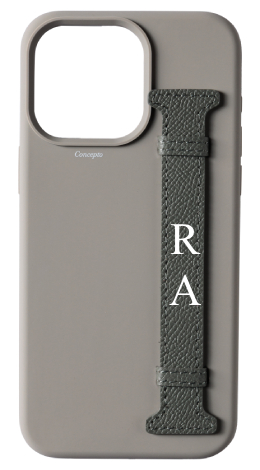 Customized Grey Silicon Side Strap Case