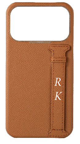 Customized Tan Epsom Side Strap Case