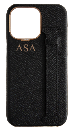 Customized Black Epsom Side Strap Case