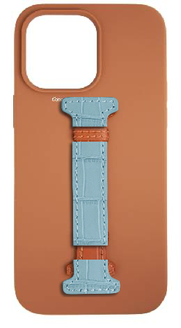 Customized Tan Silicon Middle Strap Case