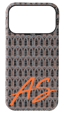 Customized Cream Monogram Strapless Epsom Case