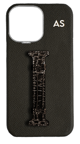 Customized Brown Exotic Crocodile Middle Strap Case