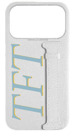 Customized White Epsom Side Strap Case