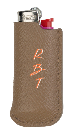 Customized Taupe Bic Lighter Sleeve