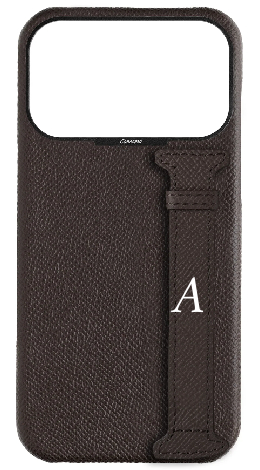 Customized Brown Epsom Side Strap Case