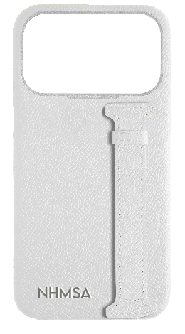Customized White Epsom Side Strap Case