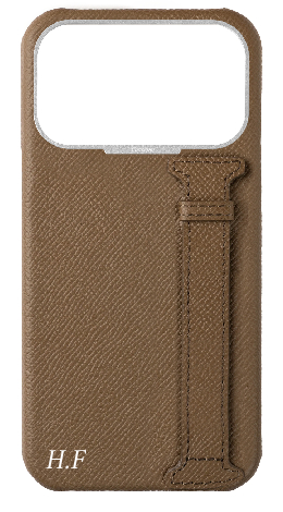 Customized Taupe Epsom Side Strap Case