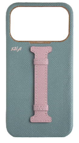 Customized Baby Blue / Pink Limited Edition Middle Strap Case