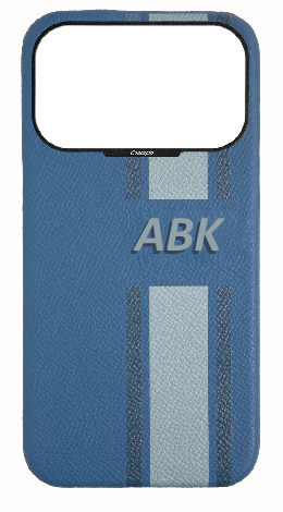Customized Striped Blue Strapless Case
