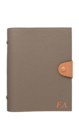 Customized Beige / Salmon Notebook