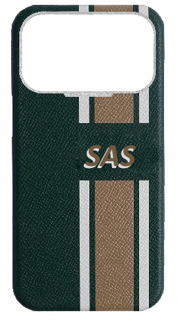 Customized Striped Green Strapless Case