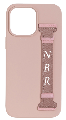 Customized Soft Pink Silicon Side Strap Case