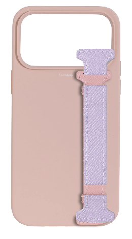 Customized Soft Pink Silicon Side Strap Case