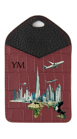 Customized Maroon ID Holder