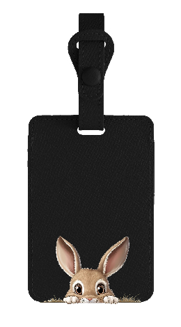 Customized Black Luggage Tag