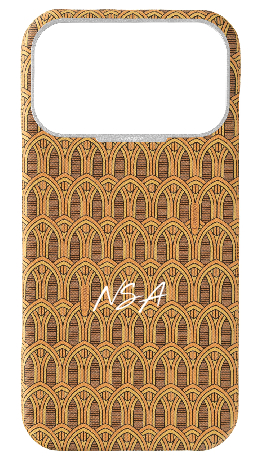 Customized Yellow Monogram Strapless Epsom Case