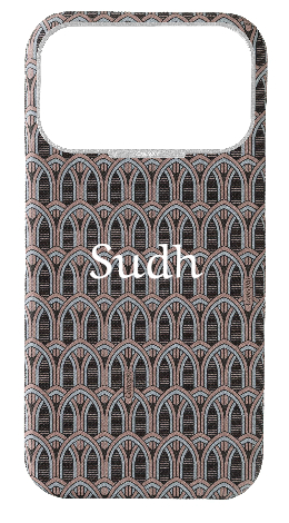 Customized Cream Monogram Strapless Epsom Case