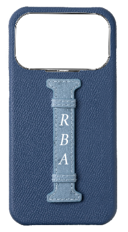 Customized River Blue / Aqua Exotic Ostrich Middle Strap Case