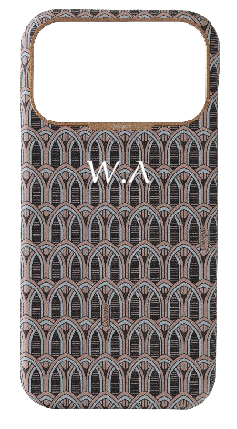 Customized Cream Monogram Strapless Case