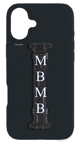 Customized Black Silicon Middle Strap Case