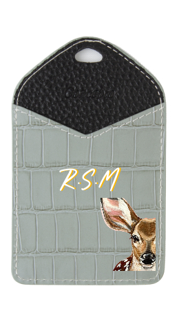 Customized Grey ID Holder