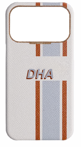 Customized Striped White Strapless Case