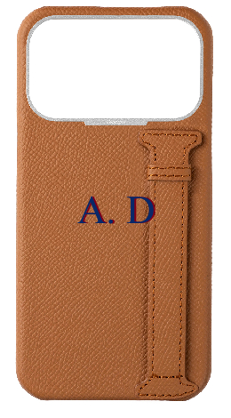 Customized Tan Epsom Side Strap Case