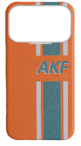 Customized Striped Orange Strapless Case