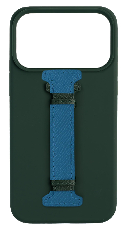 Customized Dark Green Silicon Middle Strap Case