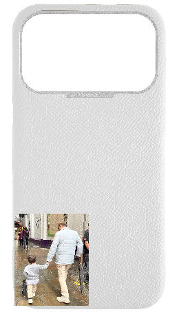 Customized White Epsom Strapless Case