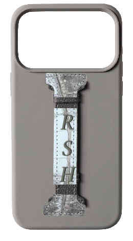 Customized Grey Silicon Middle Strap Case