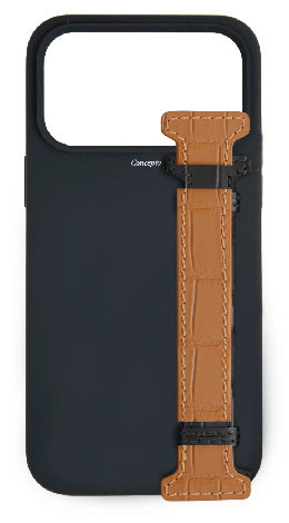 Customized Black Silicon Side Strap Case