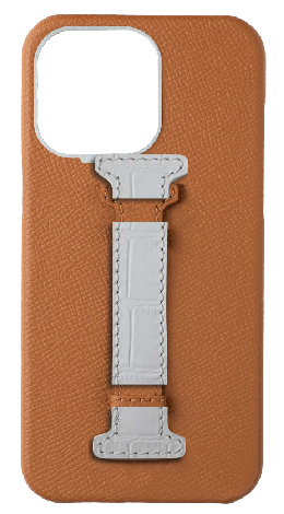 Customized Tan Epsom Middle Strap Case